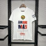 Mens Club America 2024/25 15 Champions White Commemorative Edition White Jersey 5