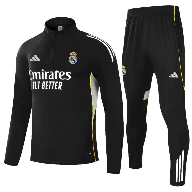 Mens Real Madrid 2025/26 Half-Zip Sweater+Pant 14001