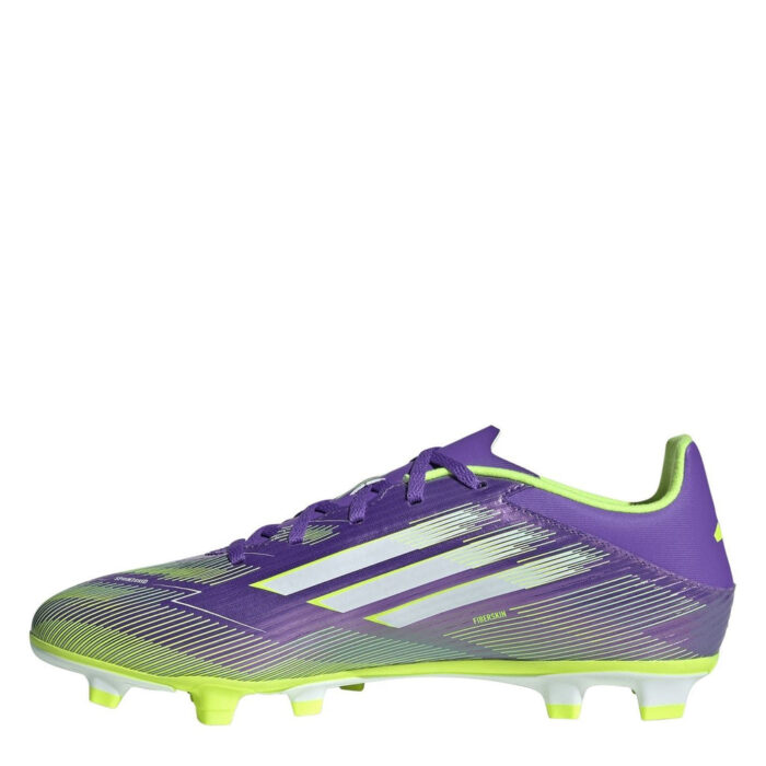 adidas F50 Messi Firm Ground Football Boots – Purple/White - Image 2