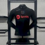 Mens Barcelona 2024/25 Away Long Sleeve Jersey Player Version 2