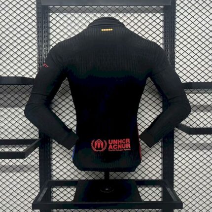 Mens Barcelona 2024/25 Away Long Sleeve Jersey Player Version 1
