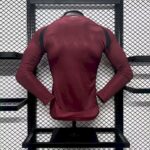 Mens Belgium 2024/25 Home Long Sleeve Jersey Player Version 1
