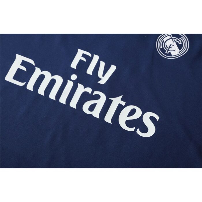 Mens Real Madrid 2016/17 1/4 Zip Sweatshirt Retro Style 6