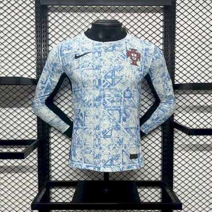 Mens Portugal 2024/25 Away Long Sleeve Jersey Player Version 3