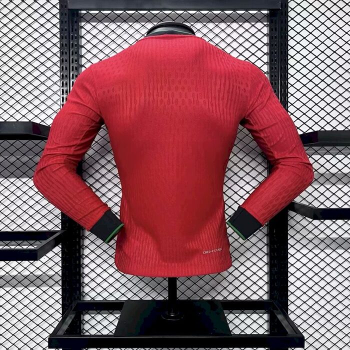 Mens Portugal 2024/25 Home Long Sleeve Jersey Player Version 1