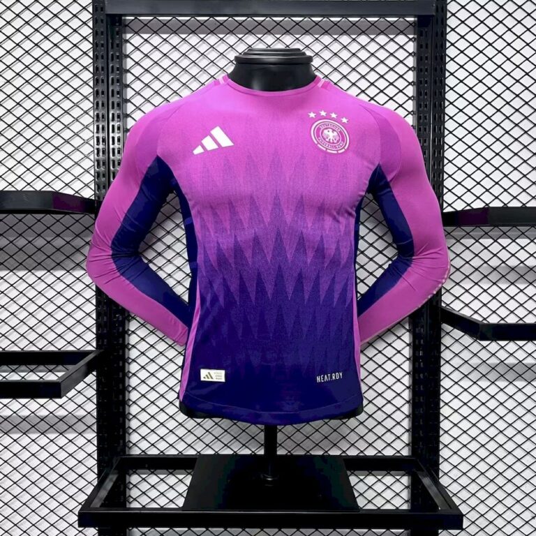 Mens Germany 2024/25 Away Long Sleeve Jersey Player Versi 3