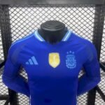 Mens Argentina 2024/25 Away Long Sleeve Jersey Player Version 3