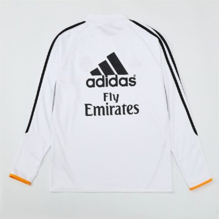 Mens Real Madrid 2013/14 1/4 Zip Sweatshirt Retro Style 1