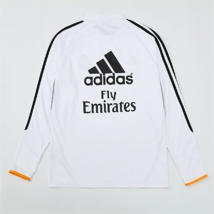 Mens Real Madrid 2013/14 1/4 Zip Sweatshirt Retro Style 1