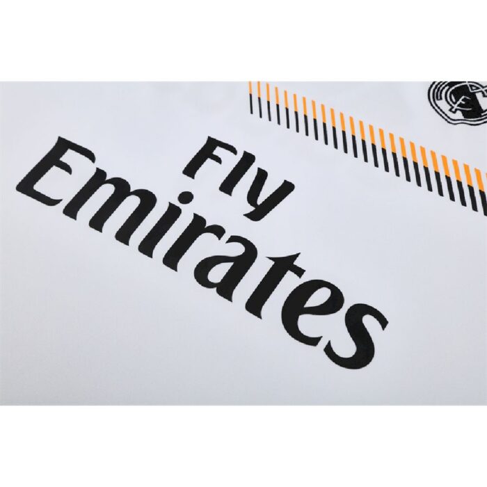Mens Real Madrid 2013/14 1/4 Zip Sweatshirt Retro Style 2