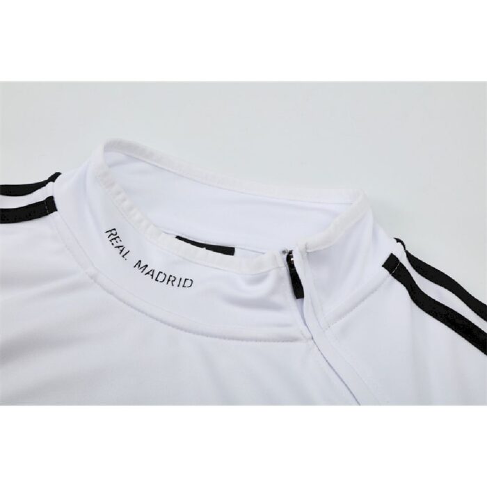 Mens Real Madrid 2013/14 1/4 Zip Sweatshirt Retro Style 8
