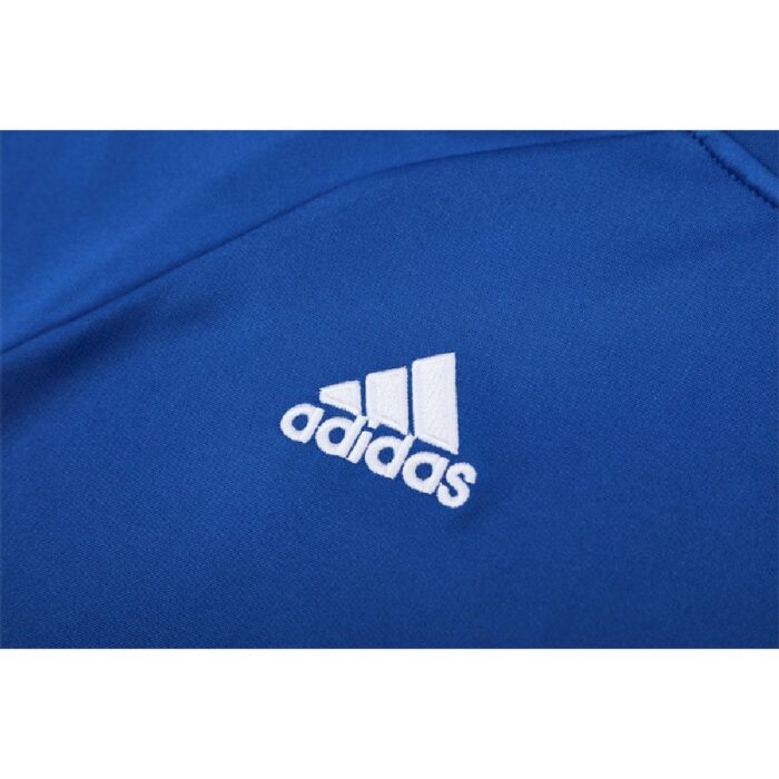 Mens Real Madrid 2013/14 1/4 Zip Sweatshirt Retro Style 4
