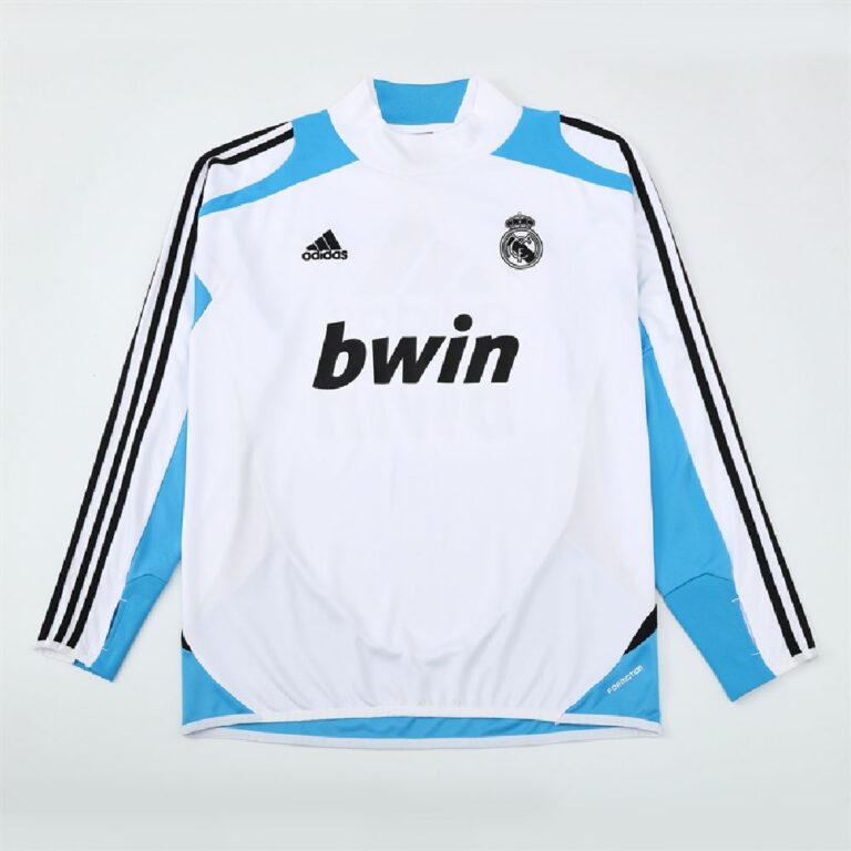 Mens Real Madrid 2012/13 1/4 Zip Sweatshirt Retro Style