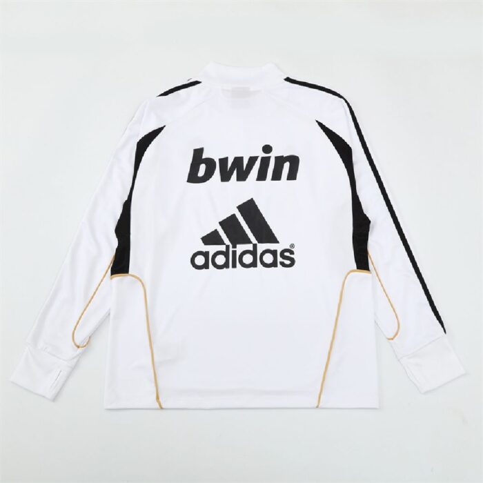 Mens Real Madrid 2011/12 1/4 Zip Sweatshirt Retro Style 1