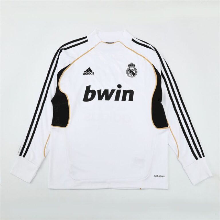 Mens Real Madrid 2011/12 1/4 Zip Sweatshirt Retro Style