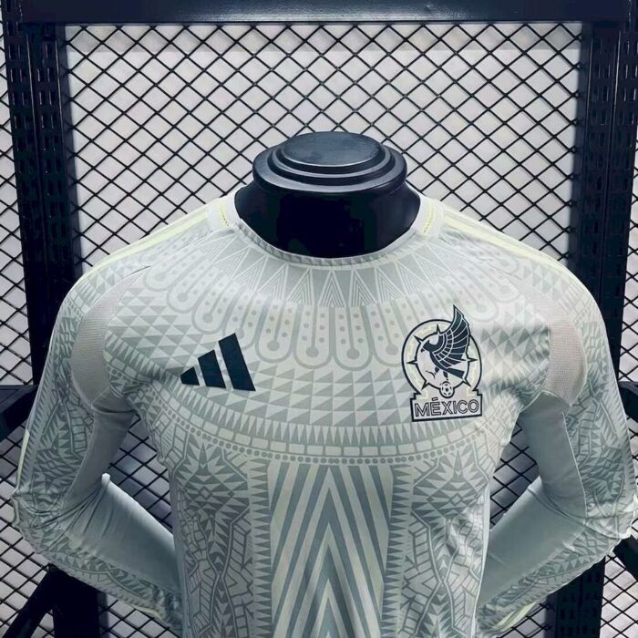 Mens Mexico 2024/25 Away Long Sleeve Jersey Player Version 2