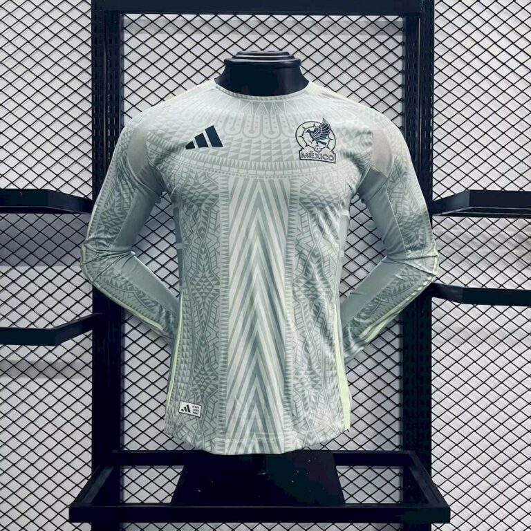 Mens Mexico 2024/25 Away Long Sleeve Jersey Player Version 3