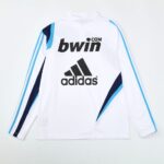 Mens Real Madrid 2009/10 1/4 Zip Sweatshirt Retro Style 1