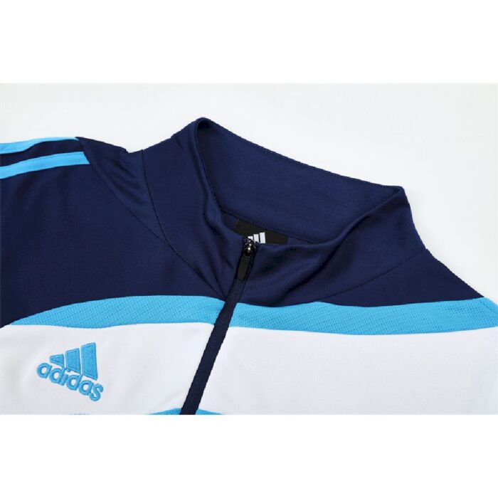 Mens Real Madrid 2009/10 1/4 Zip Sweatshirt Retro Style 2