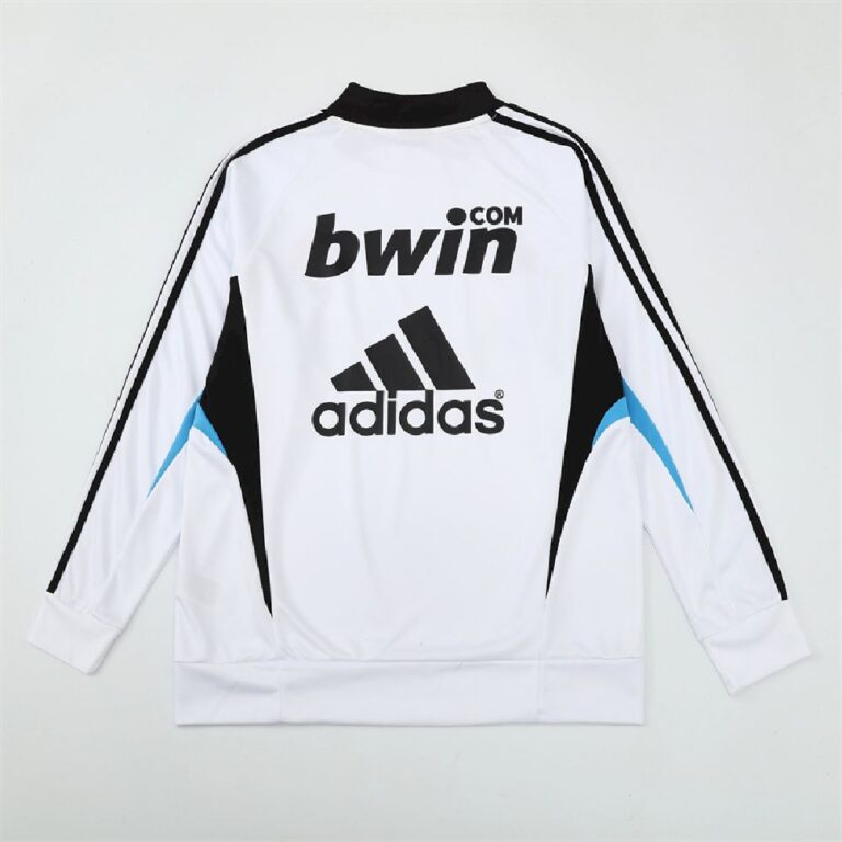 Mens Real Madrid 2008/09 1/4 Zip Sweatshirt Retro Style 1