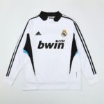 Mens Real Madrid 2008/09 1/4 Zip Sweatshirt Retro Style