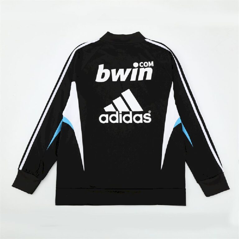 Mens Real Madrid 2008/09 1/4 Zip Sweatshirt Retro Style 1