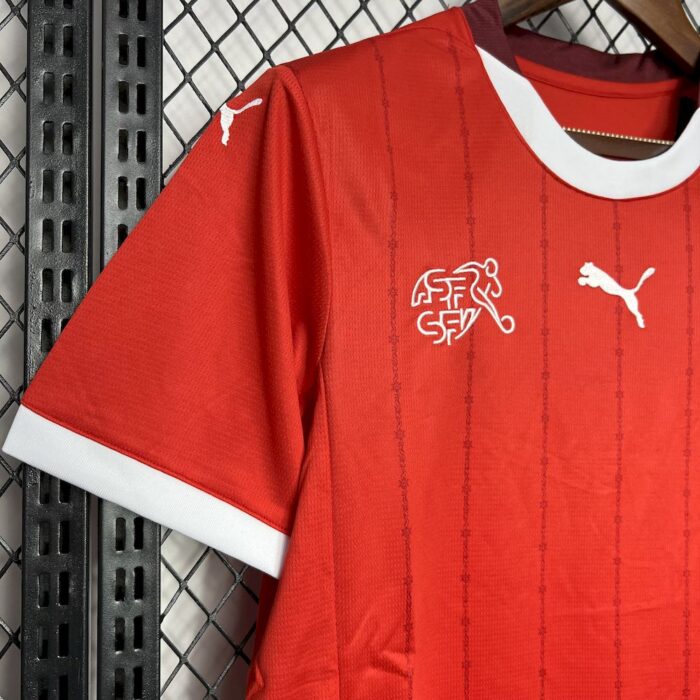 Mens Switzerland 2024/25 Home Jersey 4