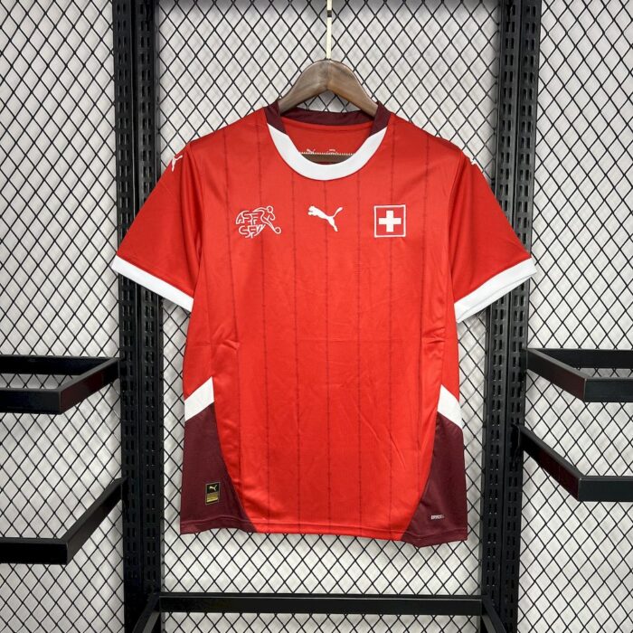 Mens Switzerland 2024/25 Home Jersey 2