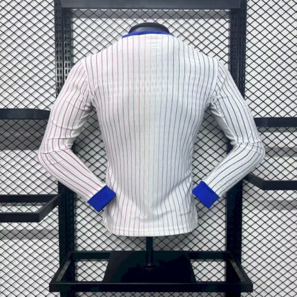 Mens France 2024/25 Away Long Sleeve Jersey Player Version 1