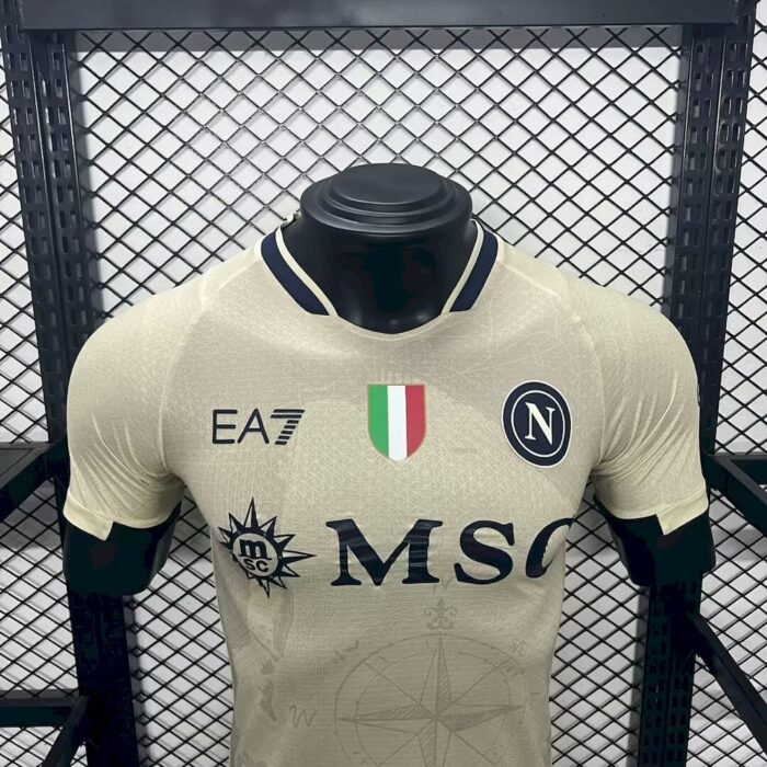 Mens Napoli 2024/25 Camiseta EJersey EA7 Player Version 2