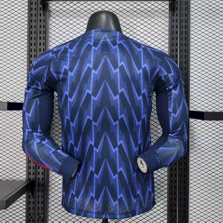 Mens Arsenal 2025/26 Away Long Sleeve Jersey Player Version 1