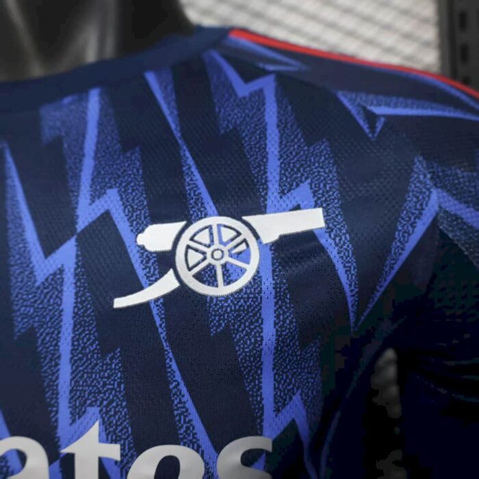 Mens Arsenal 2025/26 Away Long Sleeve Jersey Player Version 4
