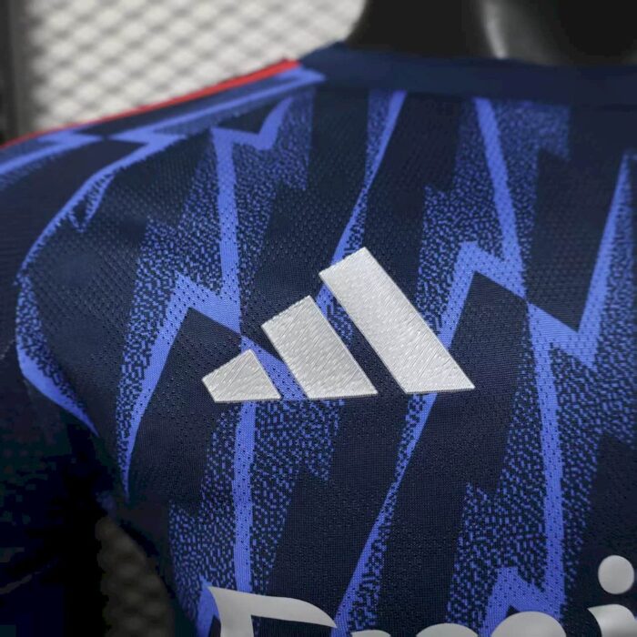 Mens Arsenal 2025/26 Away Long Sleeve Jersey Player Version 3