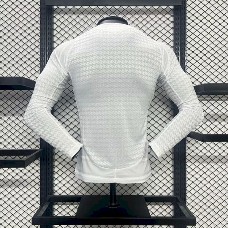Mens Real Madrid 2024/25 Home Long Sleeve Jersey Player Version 1