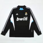 Mens Real Madrid 2008/09 1/4 Zip Sweatshirt Retro Style