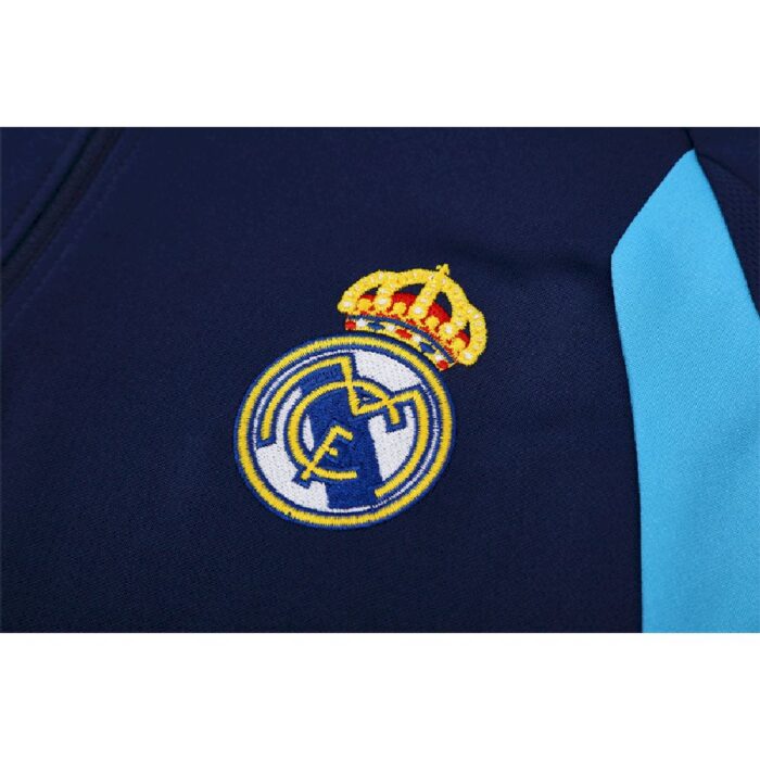 Mens Real Madrid 2005/06 1/4 Zip Sweatshirt Retro Style 7