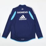 Mens Real Madrid 2005/06 1/4 Zip Sweatshirt Retro Style 1