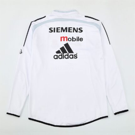 Mens Real Madrid 2004/05 1/4 Zip Sweatshirt Retro Style 1
