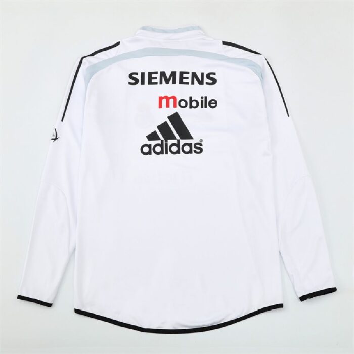 Mens Real Madrid 2004/05 1/4 Zip Sweatshirt Retro Style 1