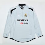 Mens Real Madrid 2004/05 1/4 Zip Sweatshirt Retro Style