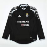 Mens Real Madrid 2004/05 1/4 Zip Sweatshirt Retro Style