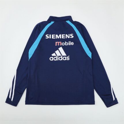 Mens Real Madrid 2003/04 1/4 Zip Sweatshirt Retro Style 1