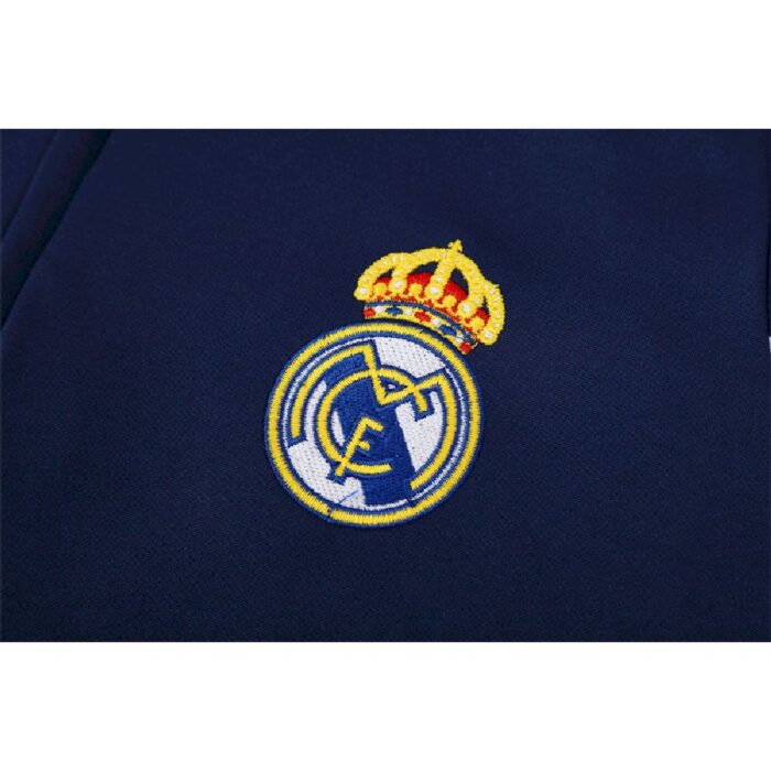 Mens Real Madrid 2003/04 1/4 Zip Sweatshirt Retro Style 6