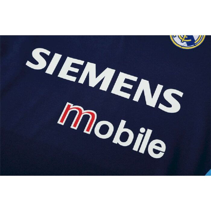 Mens Real Madrid 2003/04 1/4 Zip Sweatshirt Retro Style 2