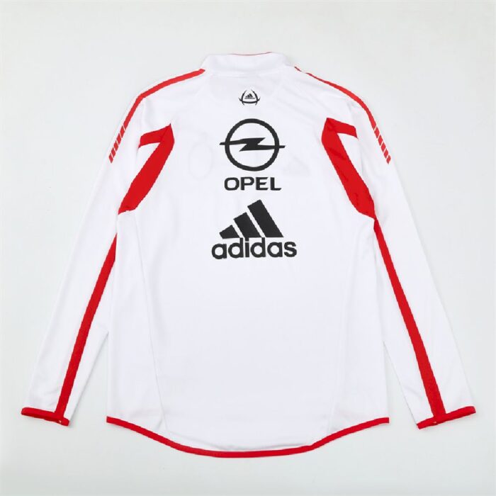Mens AC Milan 2005/06 1/4 Zip Sweatshirt Retro Style 1