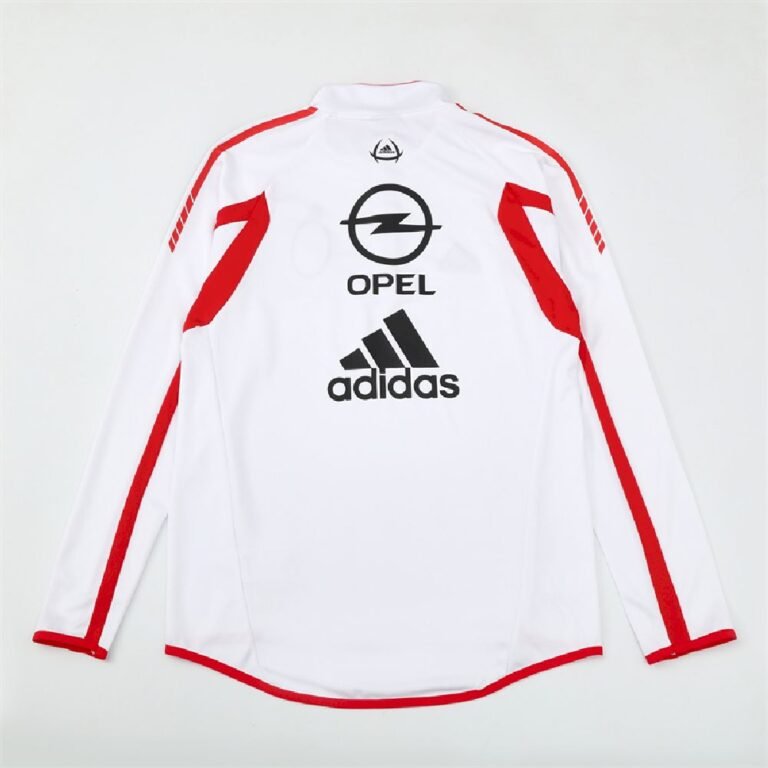 Mens AC Milan 2005/06 1/4 Zip Sweatshirt Retro Style 1