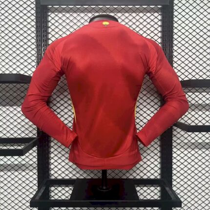 Mens Spain 2024/25 Home Long Sleeve Jersey Player Version 1