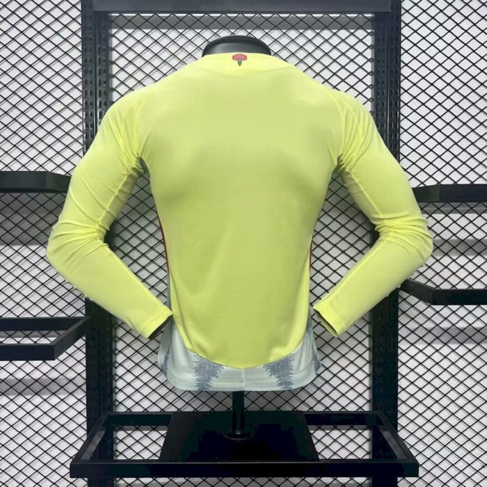 Mens Spain 2024/25 Away Long Sleeve Jersey Player Version 1