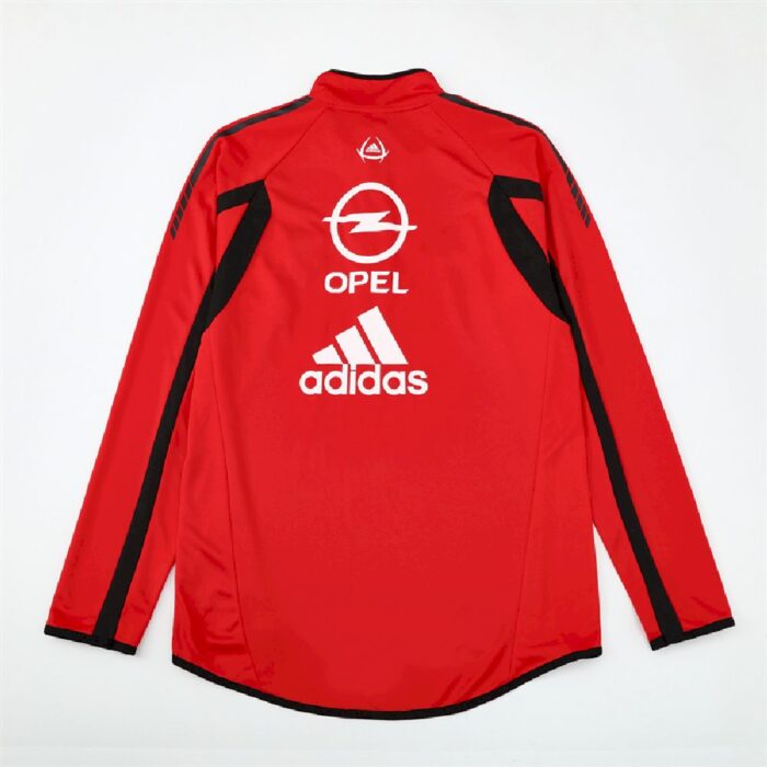 Mens AC Milan 2005/06 1/4 Zip Sweatshirt Retro Style 1