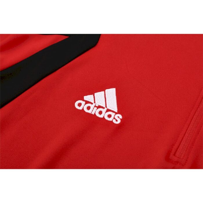 Mens AC Milan 2005/06 1/4 Zip Sweatshirt Retro Style 2